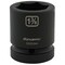 Dynamic 1" Drive Standard Socket, Black Phosphate, Tools 1-3/8" X 1" Drive, 6 Point Standard Length D025344 - alternate 1